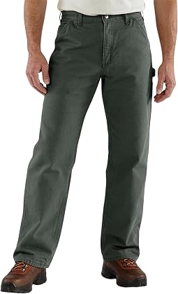 Washed Duck Dungaree Flannel Lined Work Pants
