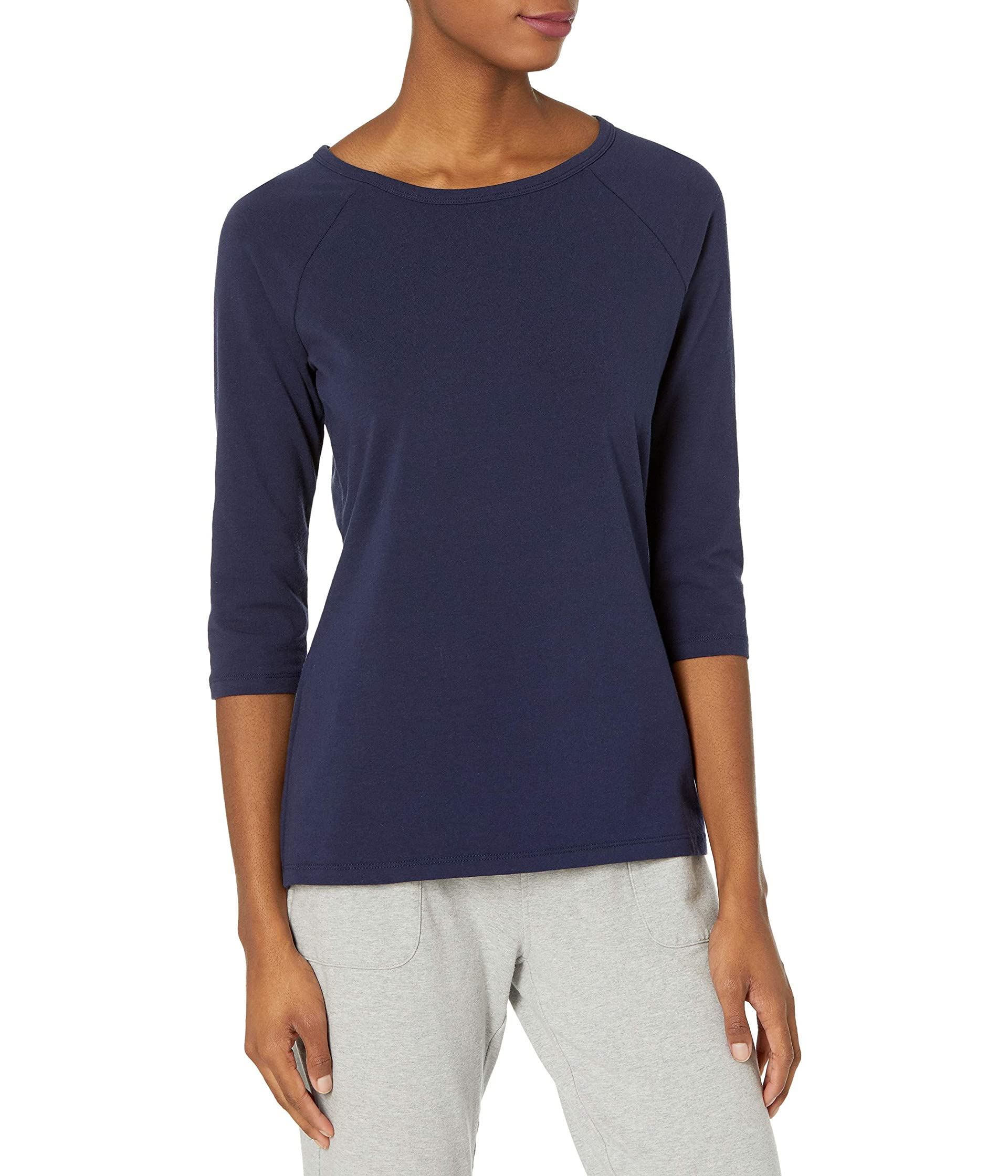 Stretch Cotton Raglan Sleeve Tee