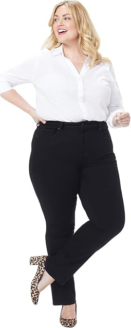 Прямые джинсы Marilyn Plus Size черного цвета