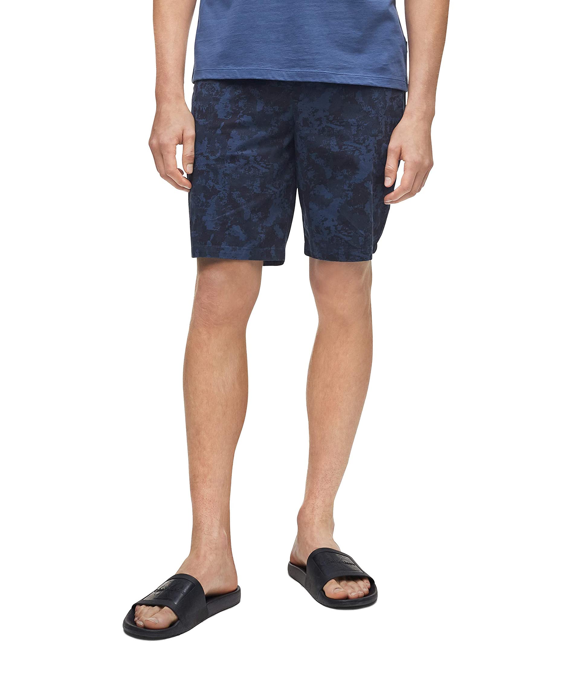 Casual Twill Print Shorts