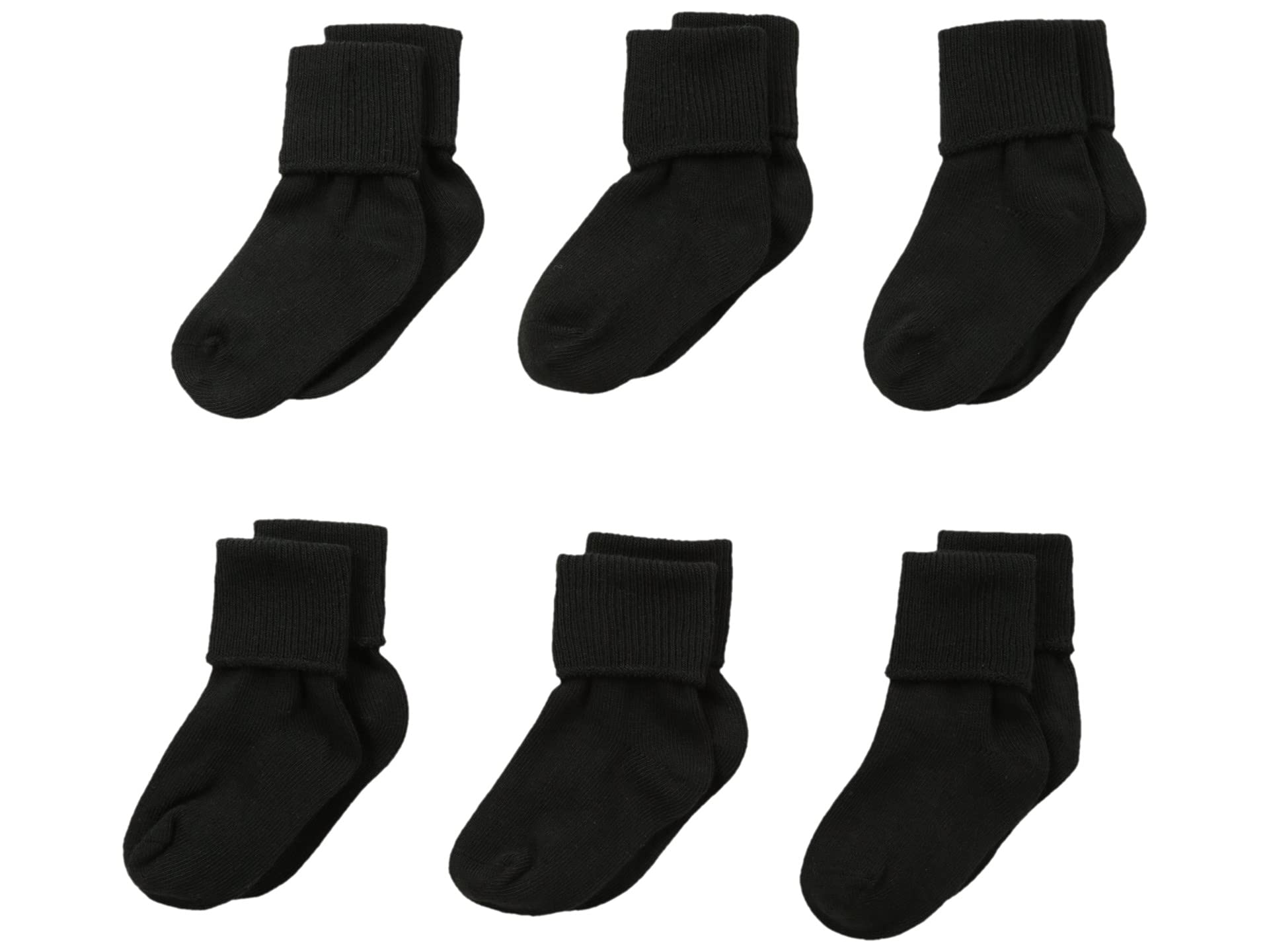 Носки бесшовные с отворотом для девочек, 6 пар от Jefferies Socks