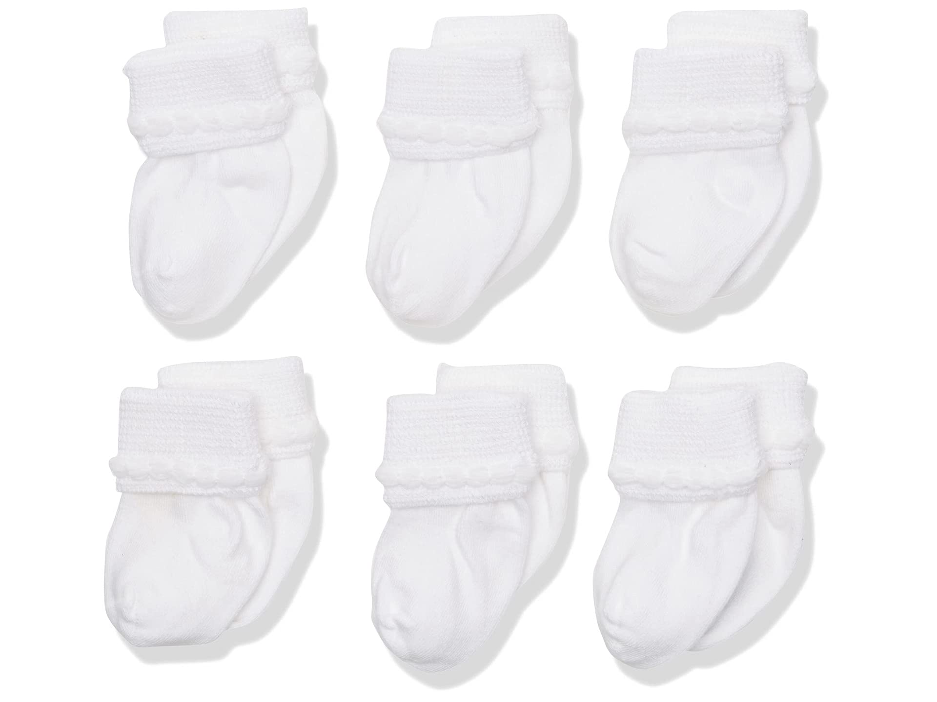 Unisex-Baby Newborn Bubble Stitch Rock-A-Bye Bootie 6 Pair Pack