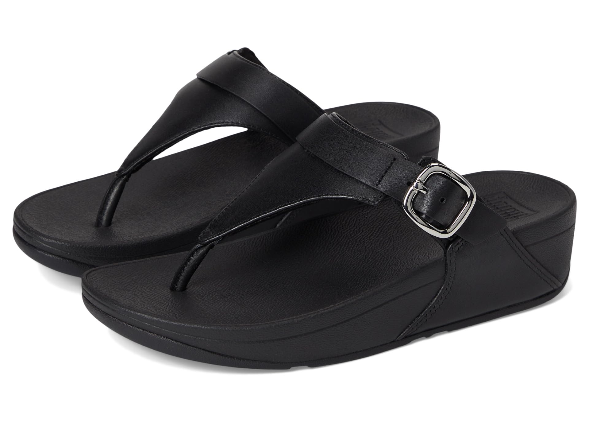 Lulu Adjustable Leather Toe Post Sandals