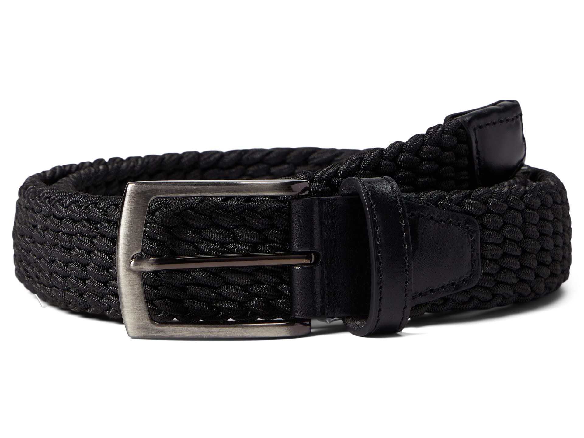 Мужский ремень из плетеной эластичной ткани Woven Stretch Knit Belt