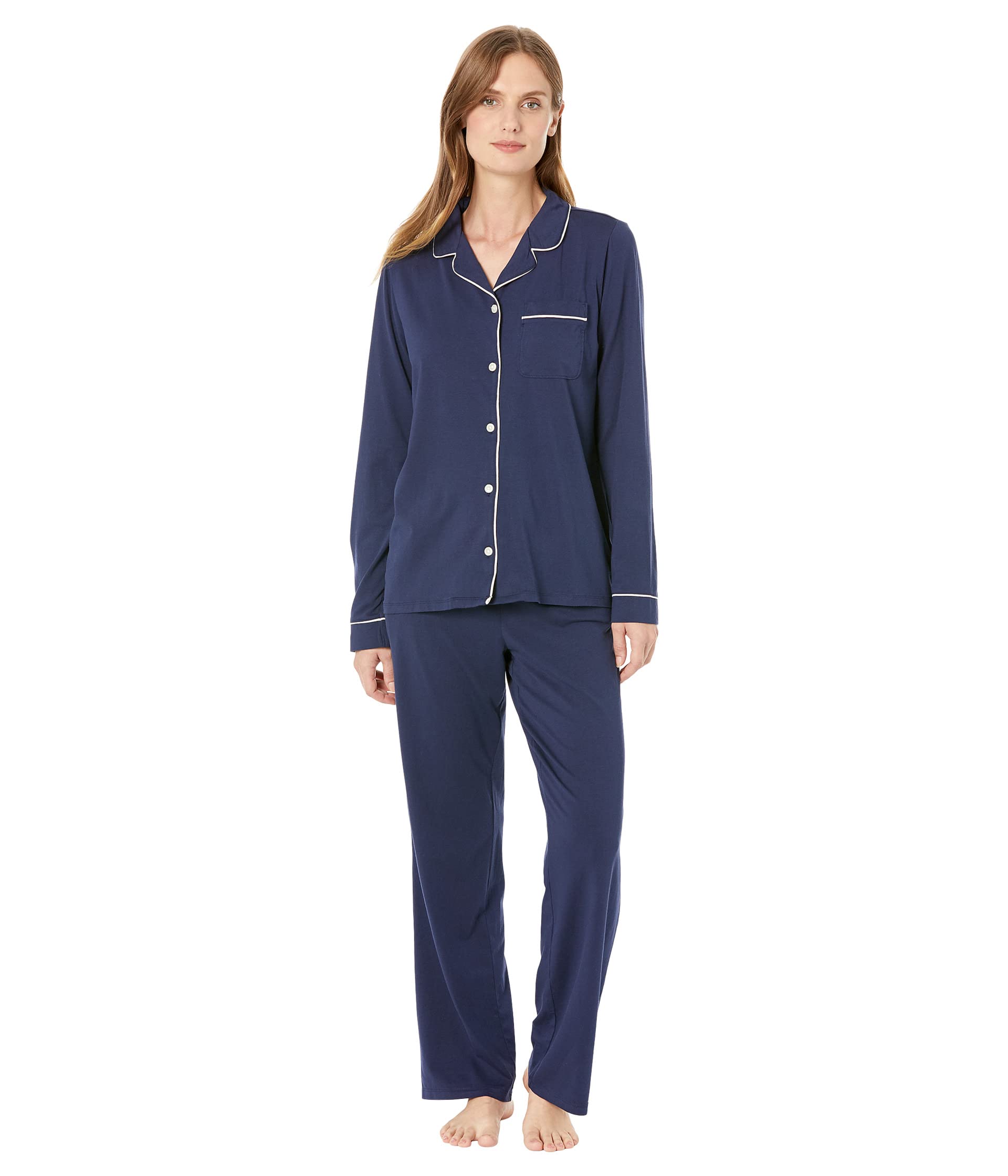 Super Soft Shrink-Free Button Front Pajama Set