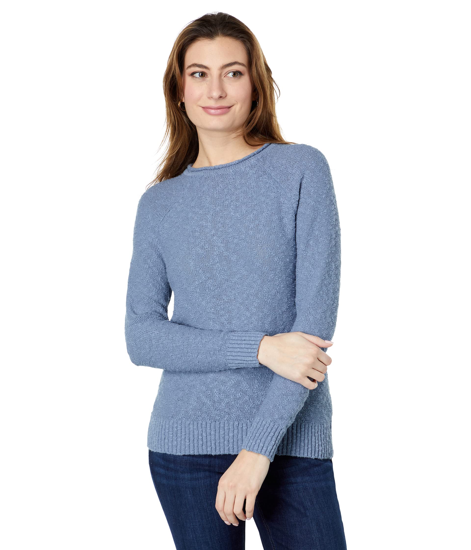 Midweight Cotton Slub Rollneck Pullover
