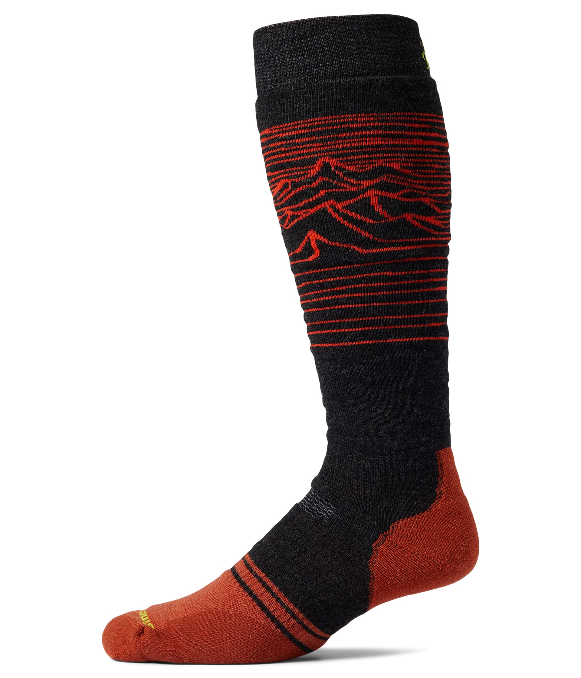 Snowboard Full Cushion Iguchi Pattern Over-the-Calf Socks