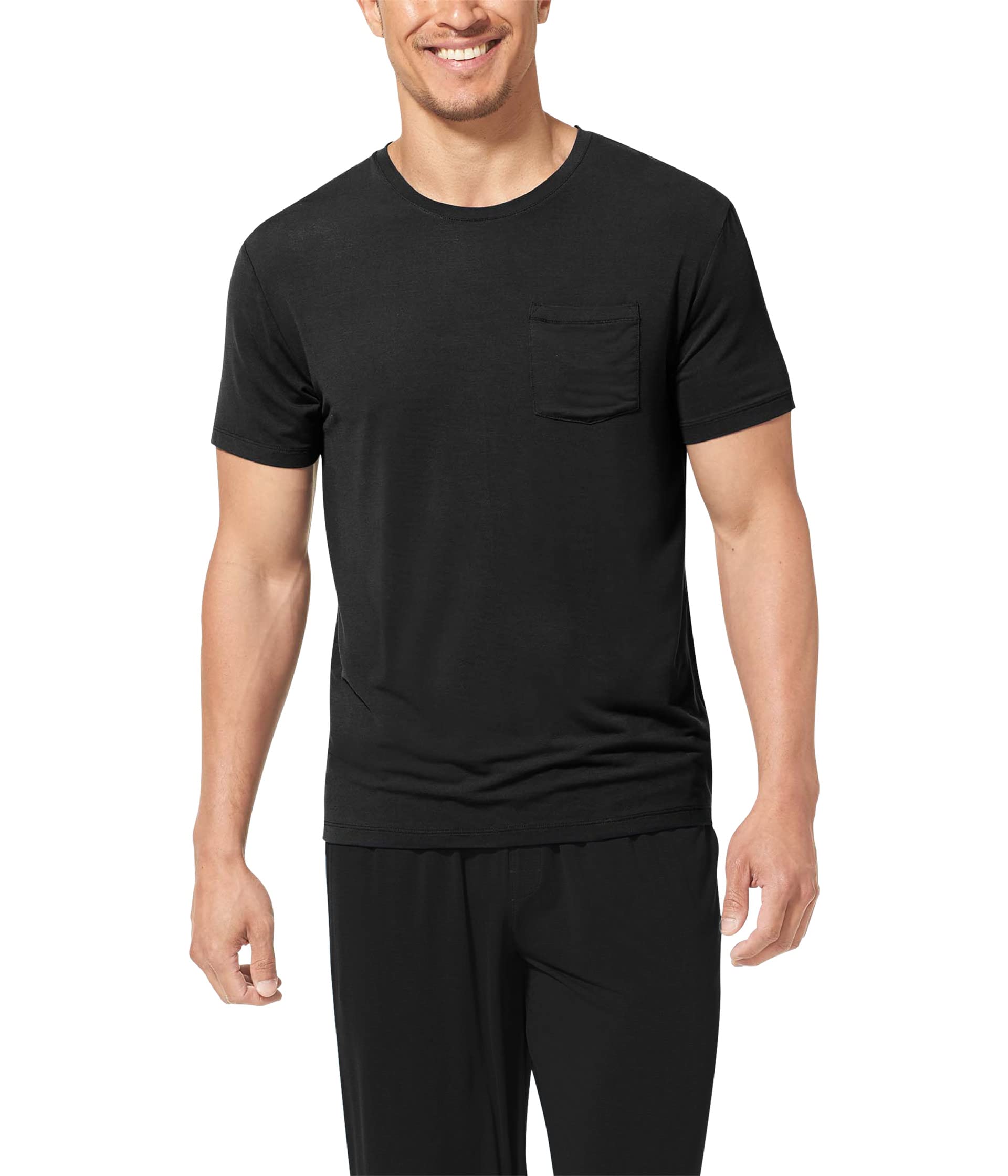 Second Skin Short Sleeve Crew Neck Pocket Tee