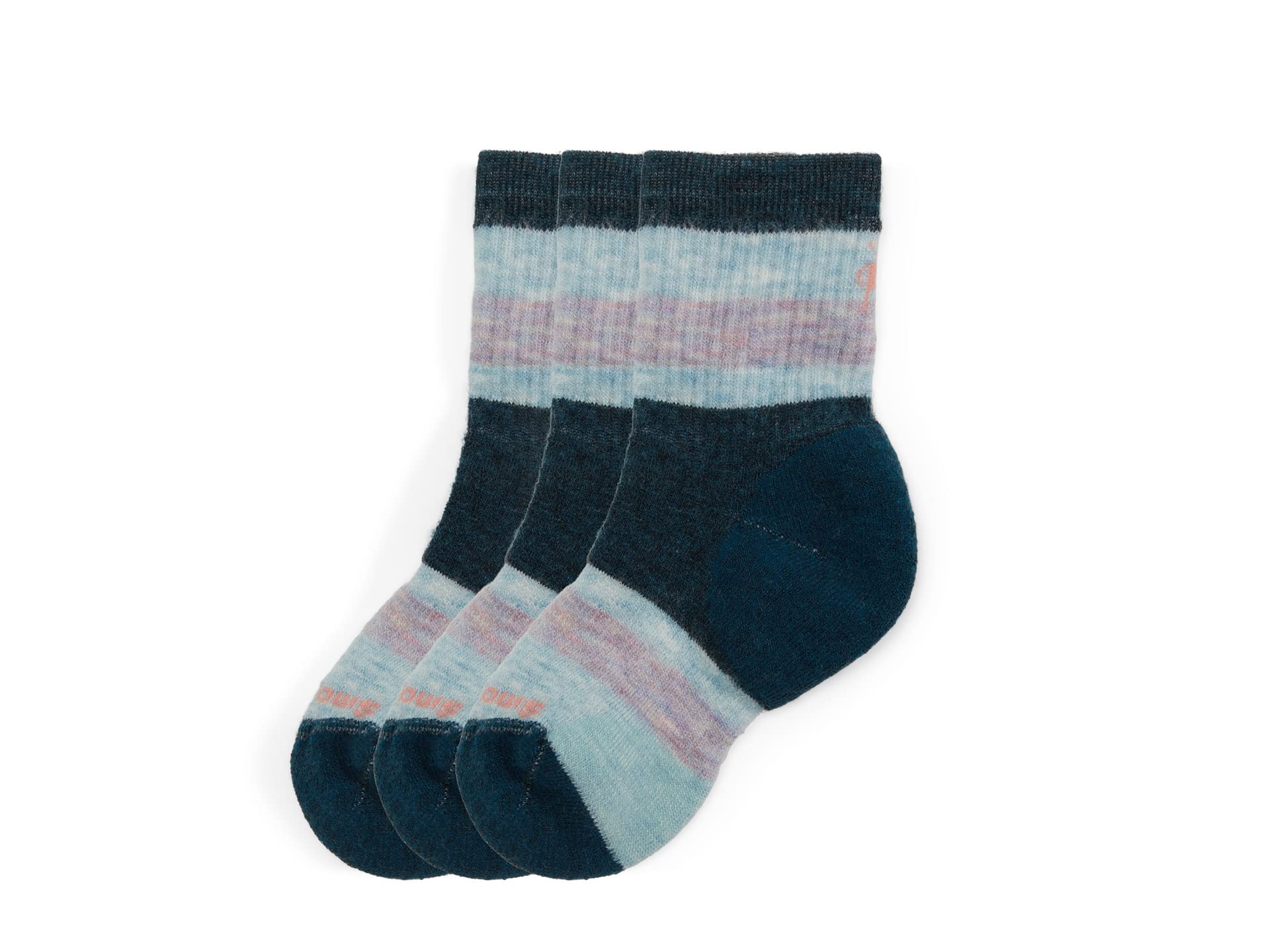 Hike Full Cushion Striped Crew Socks 3-Pack (Toddler/Little Kid/Big Kid)
