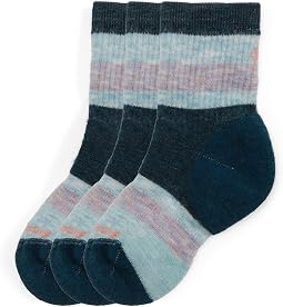 Hike Full Cushion Striped Crew Socks 3-Pack (Toddler/Little Kid/Big Kid)