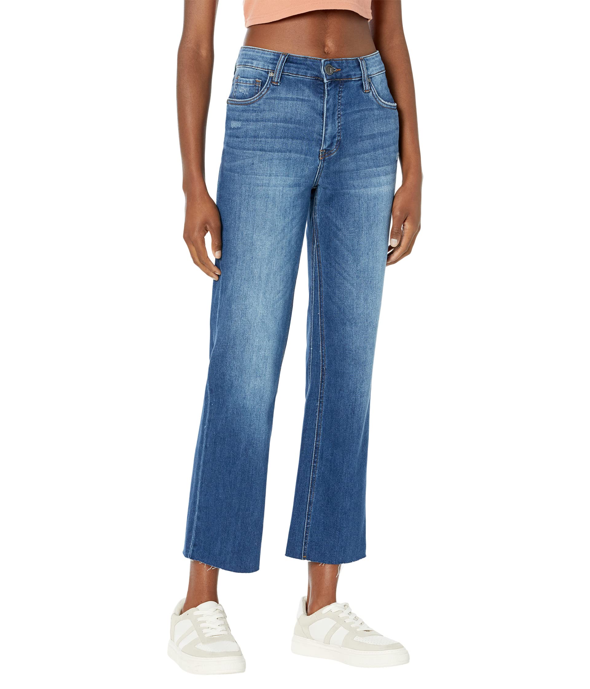 Kelsey Mid Rise Fab Ab Ankle Flare