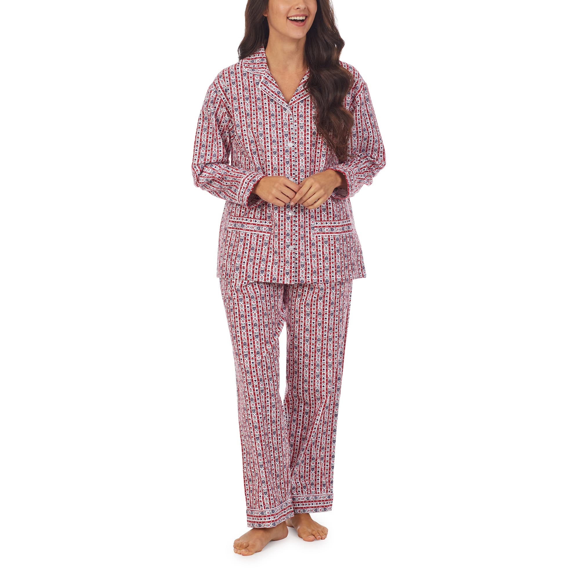 Classic Notch Collar Flannel PJ Set