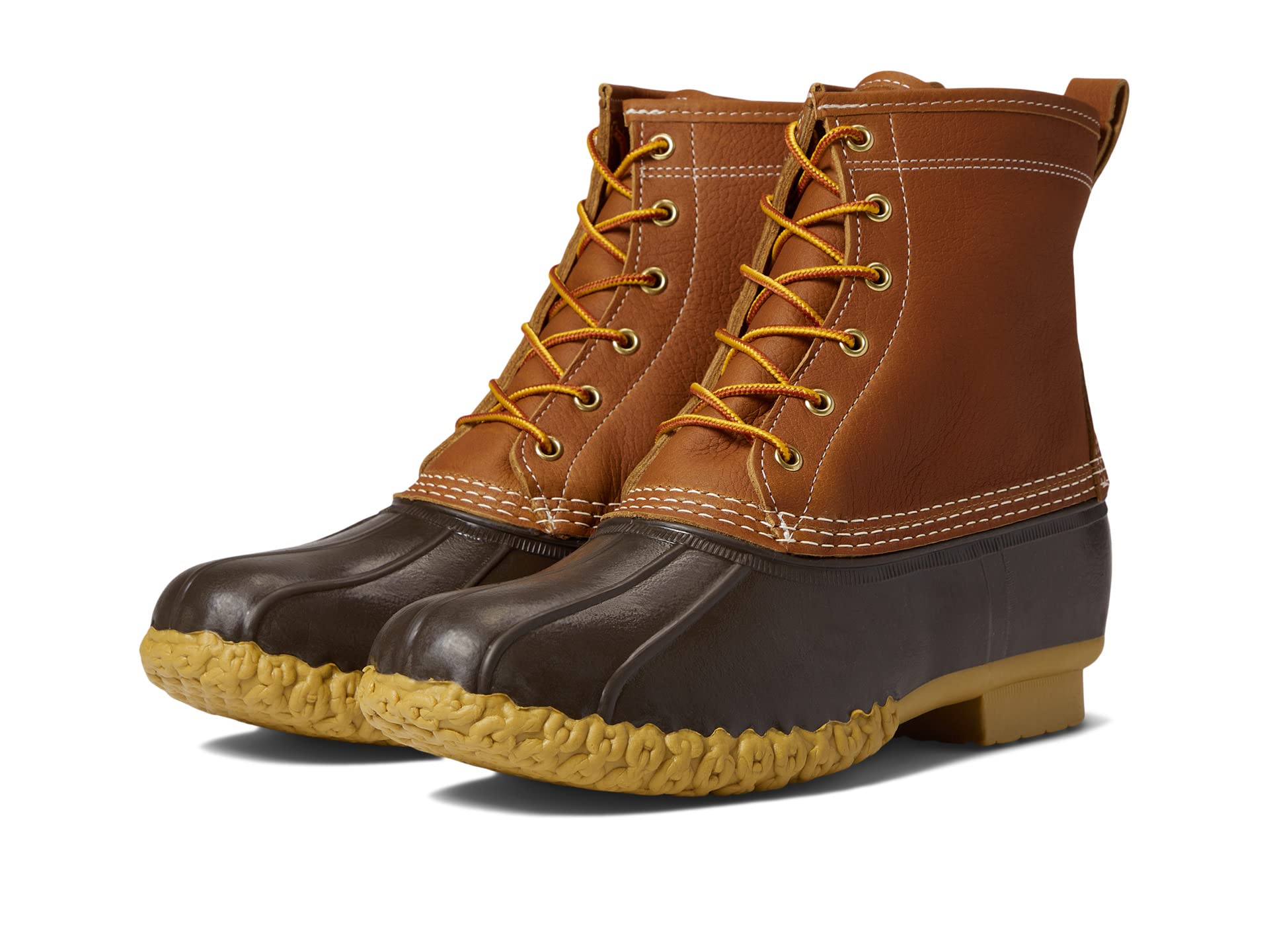Bean Boots 8" Leather Primaloft Flannel Lined