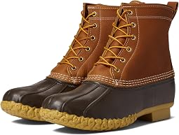 Bean Boots 8" Leather Primaloft Flannel Lined