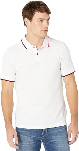 Поло с логотипом Slim Fit Pique