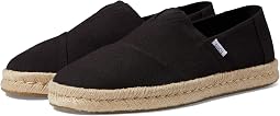 Black Recycled Cotton Slub Woven