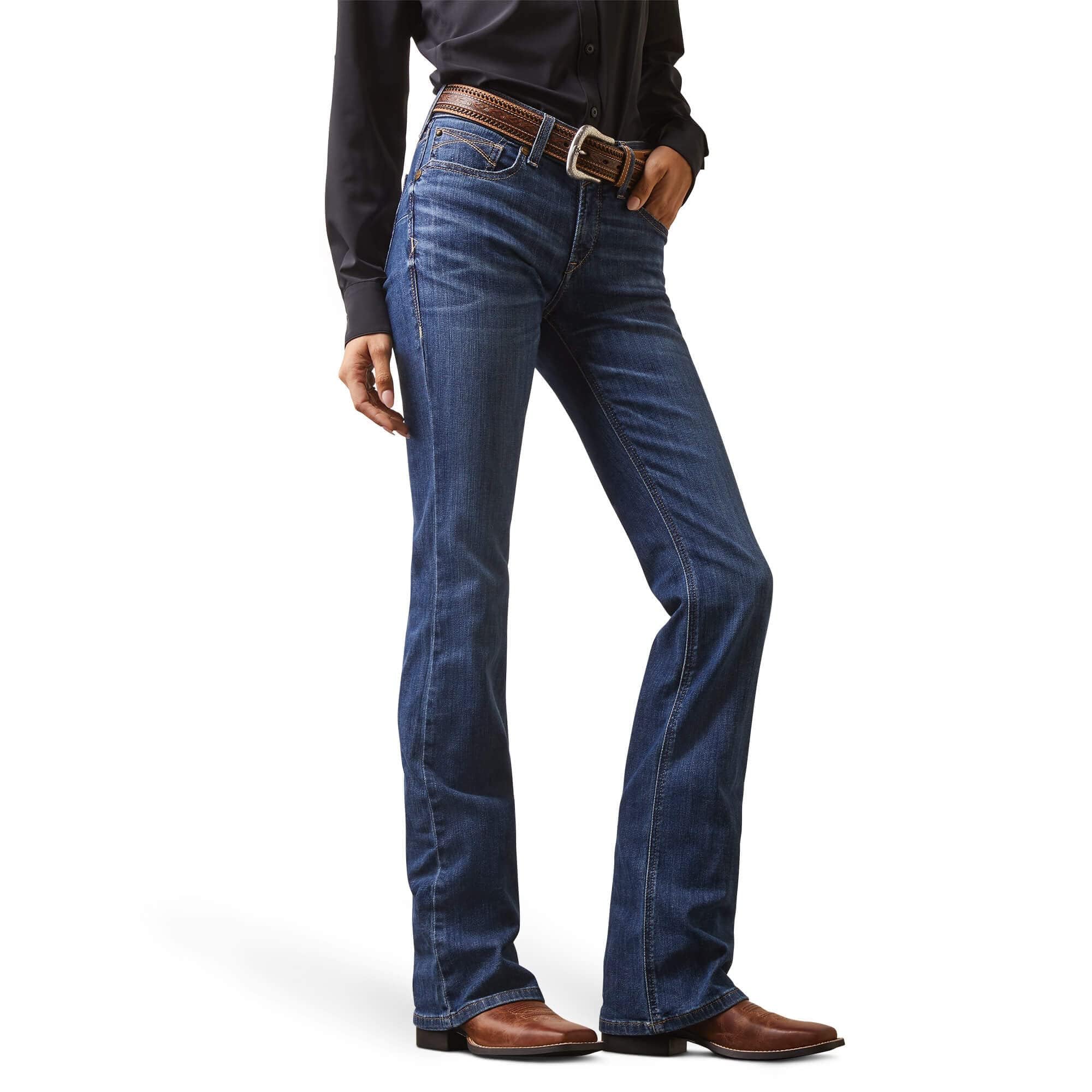 R.E.A.L. Perfect Rise Leila Bootcut Jeans in Irvine