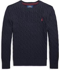 Cable-Knit Cotton Sweater (Big Kids)