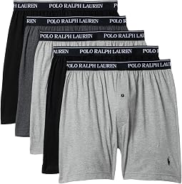 5 pack classic fit cotton knit boxers