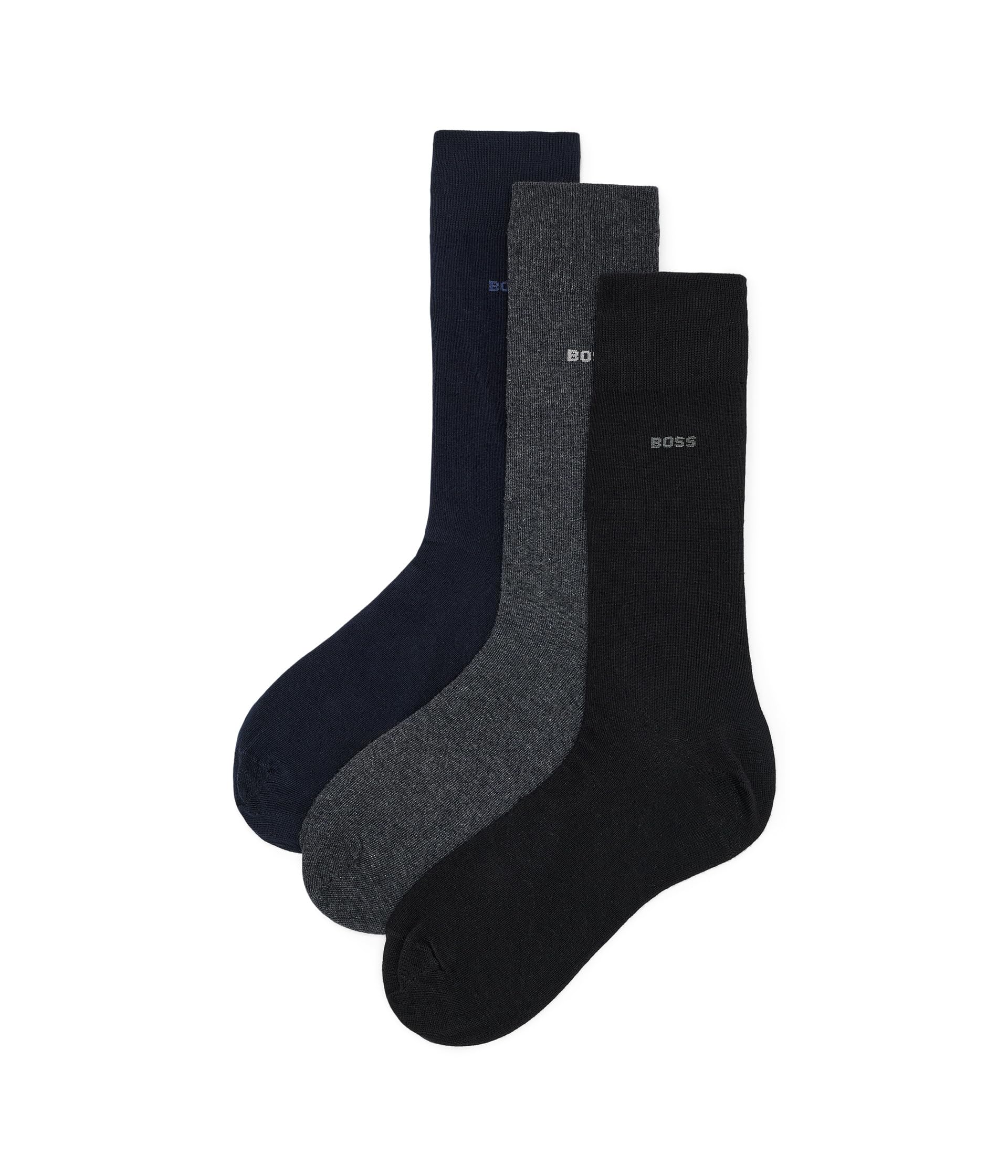 3-Pack Cotton Blend Socks