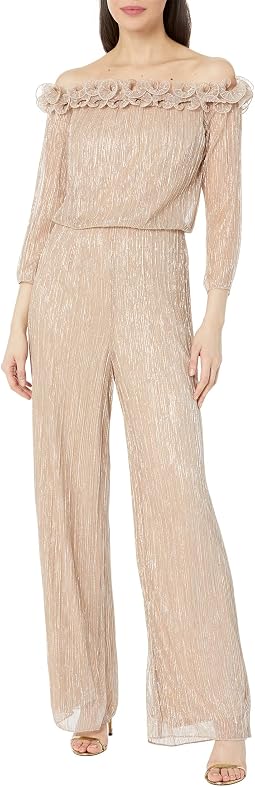 Metallic Rosette Jumpsuit