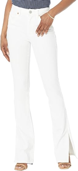 High-Rise Mini Boot Jeans with Side Slit Detail in Vodka Soda