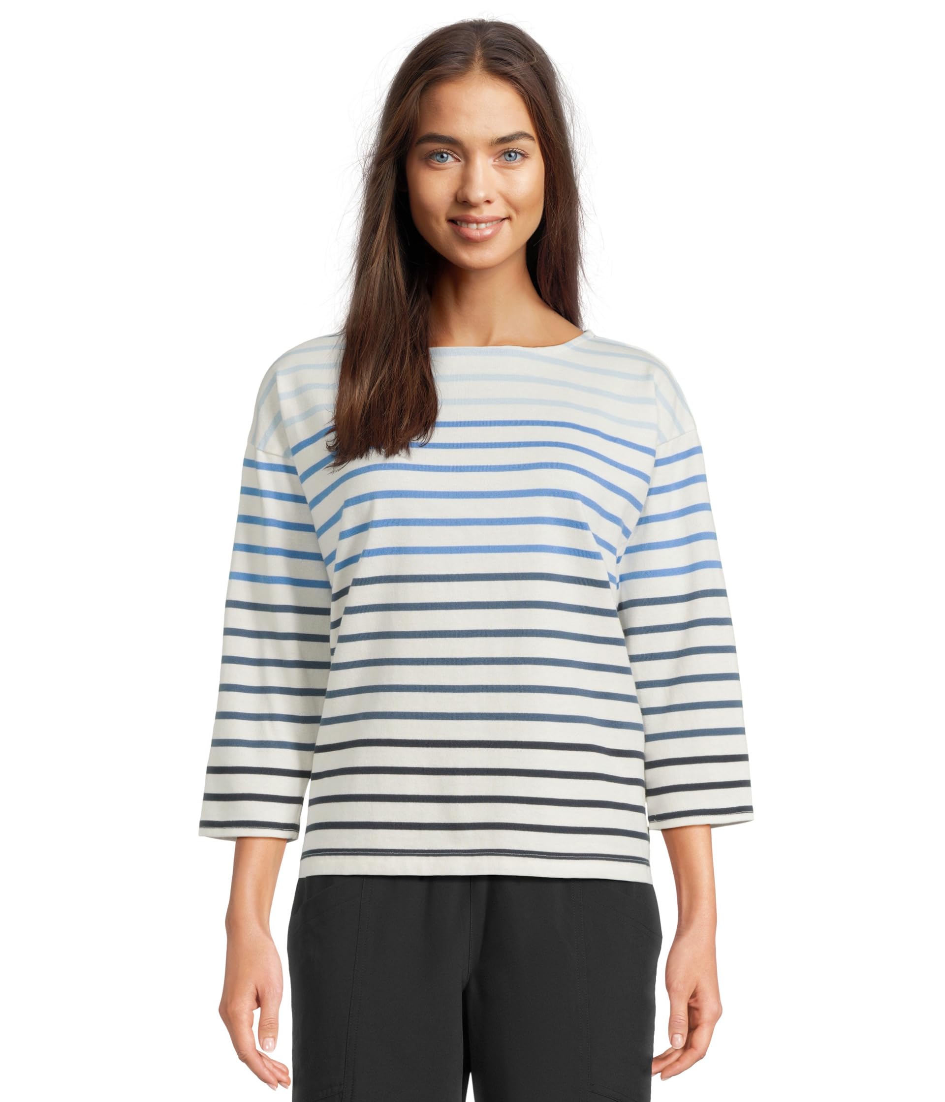 Heritage Mariner Boatneck 3/4 Sleeve Stripe