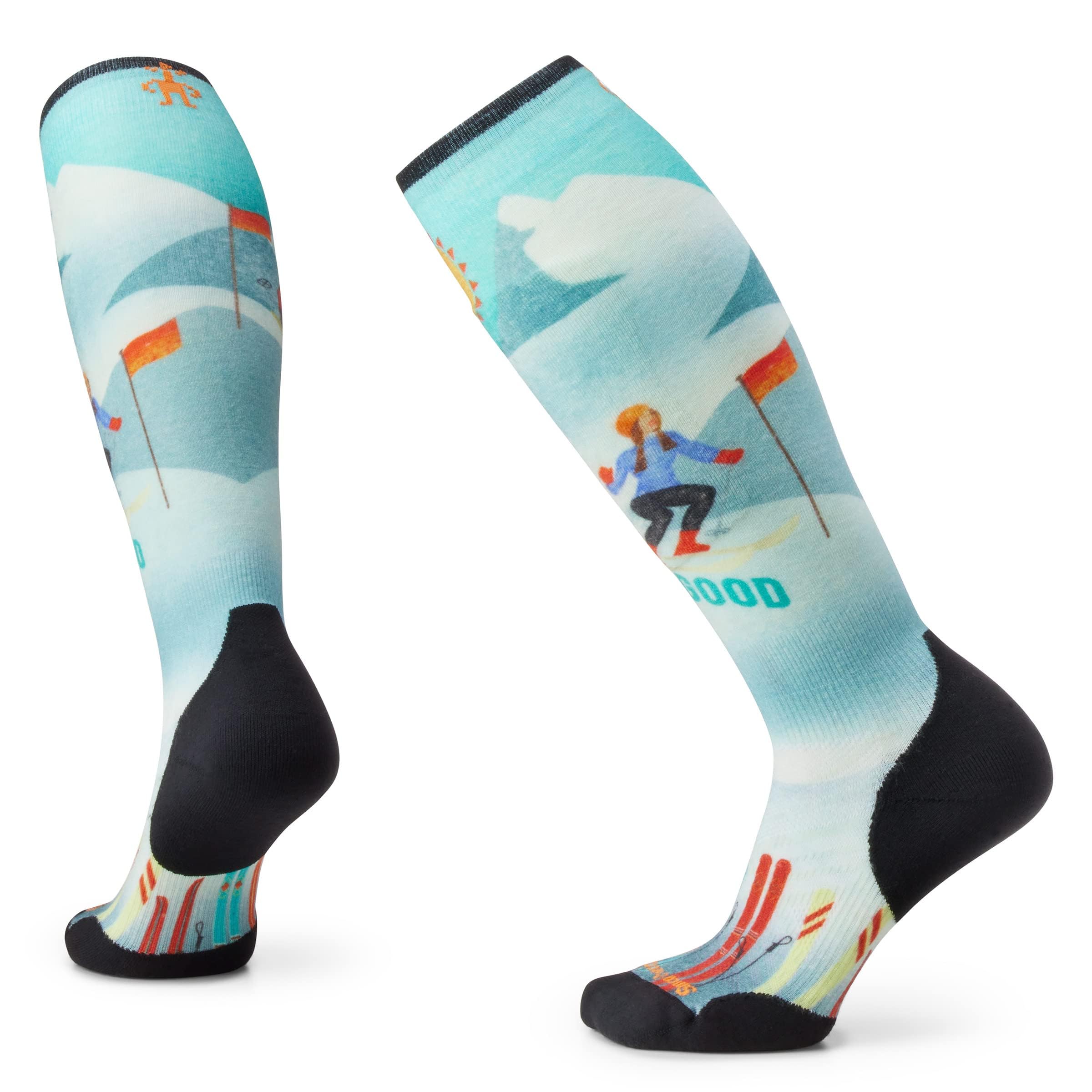 Ski Targeted Cushion Snow Bunny Print Over the Calf