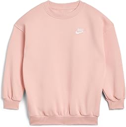 NSW Club Fleece LBR Oversized Crew Sweatshirt (Little Kids/Big Kids)