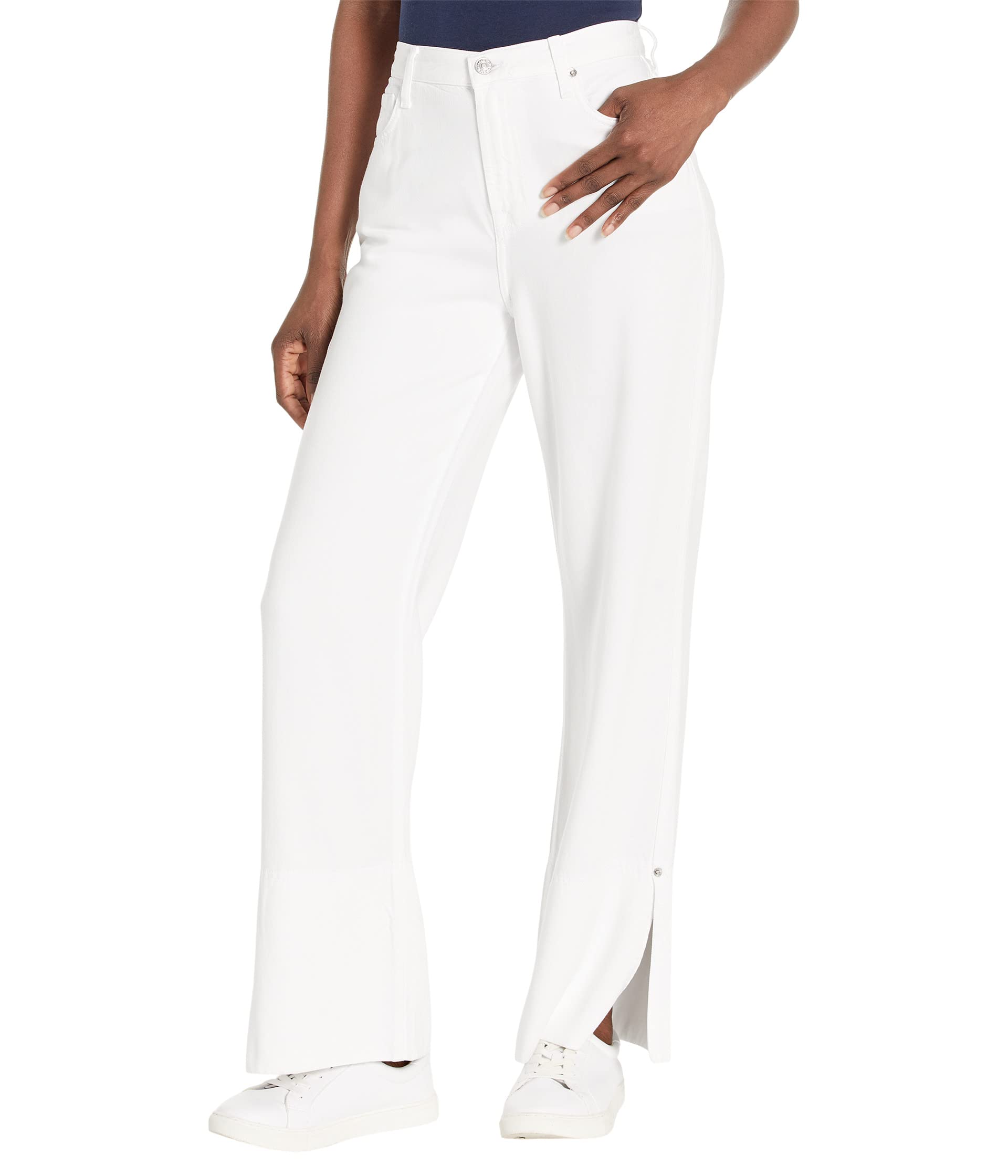 7 For All Mankind брюки Denim Lustre brilliant white