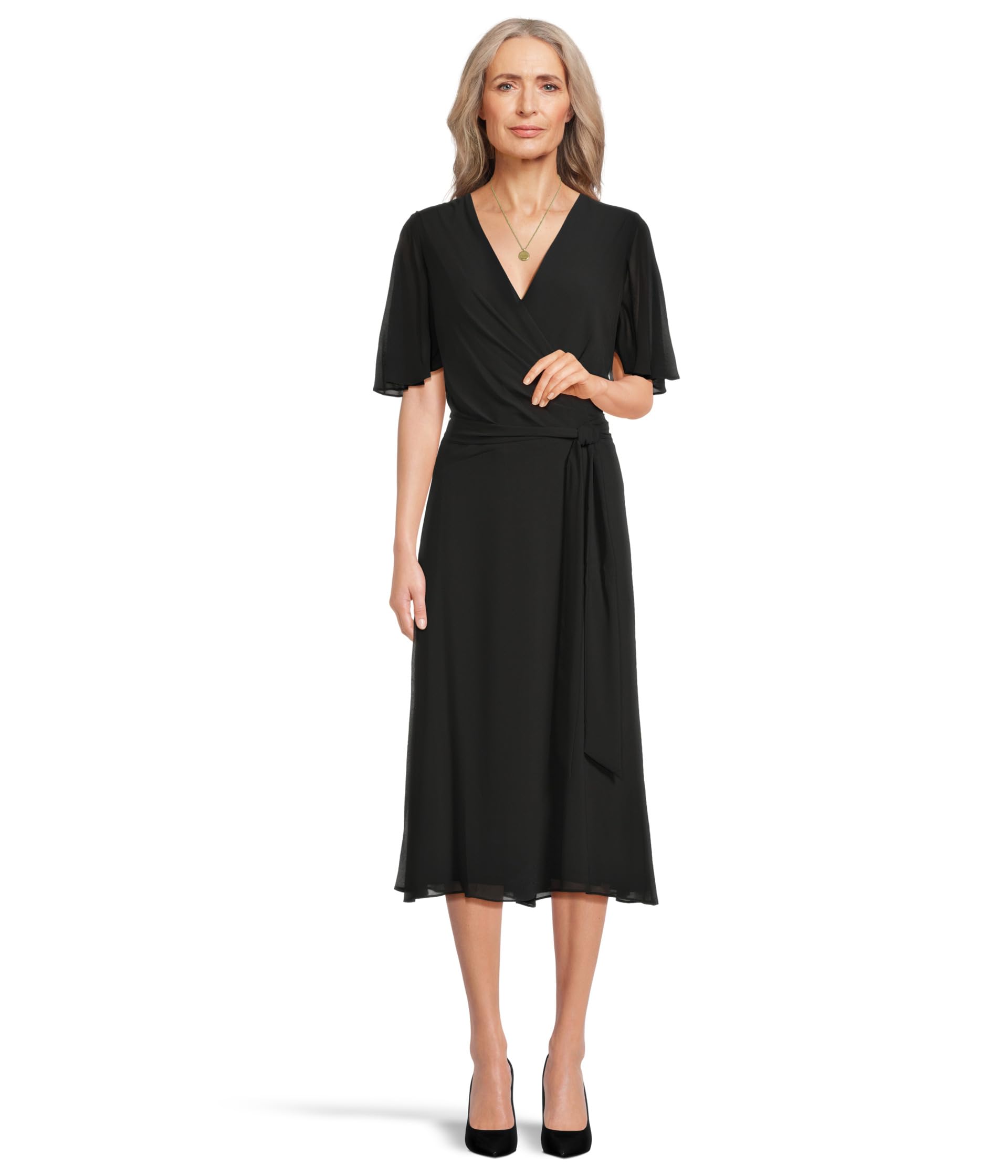 Belted Georgette платье