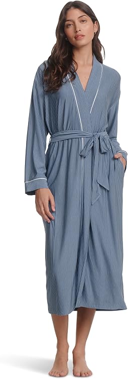 Длинный халат Gisele Printed из тенселя и модала