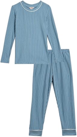 Duo Stripe Slate Blue/Ivory