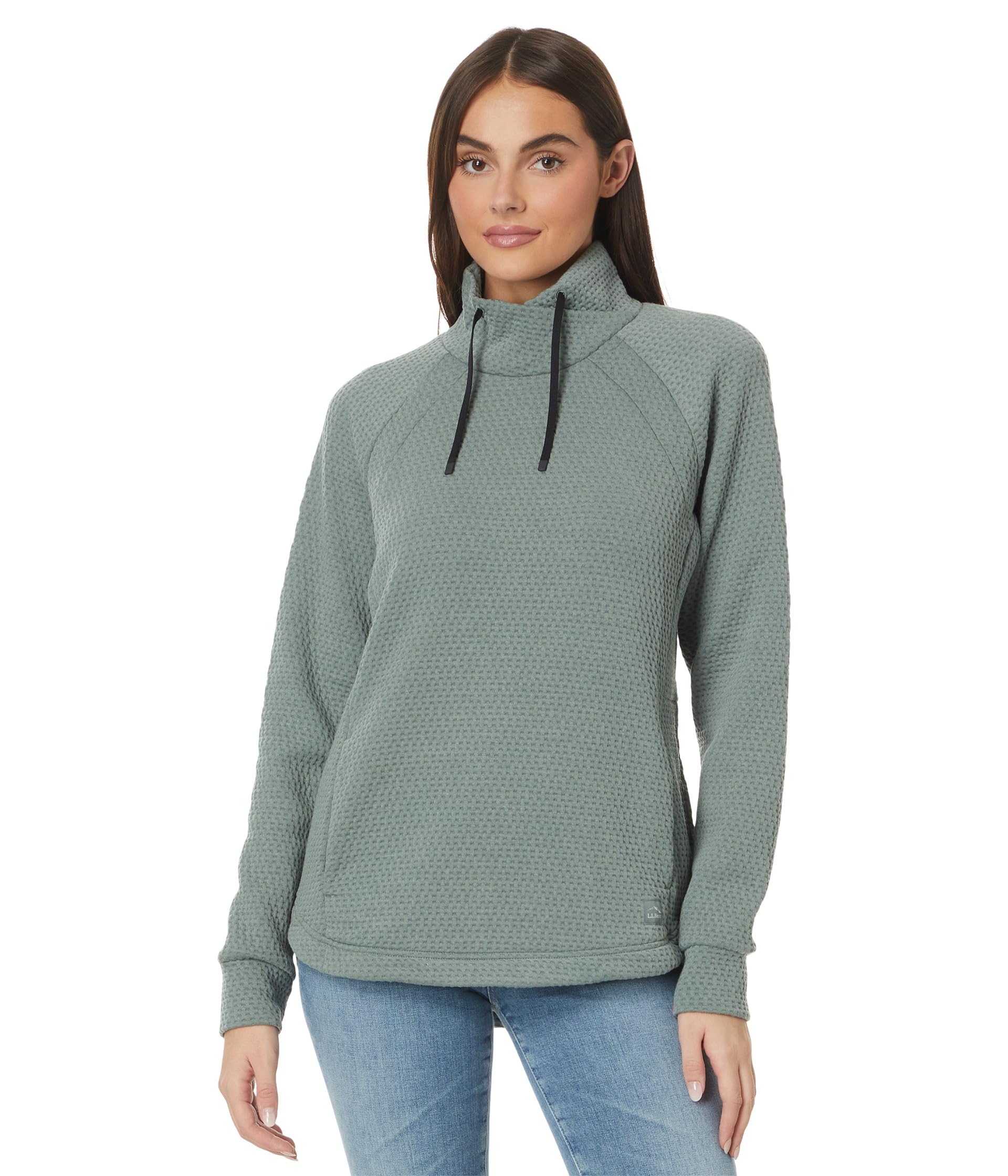 Ridgeknit Crossneck Pullover
