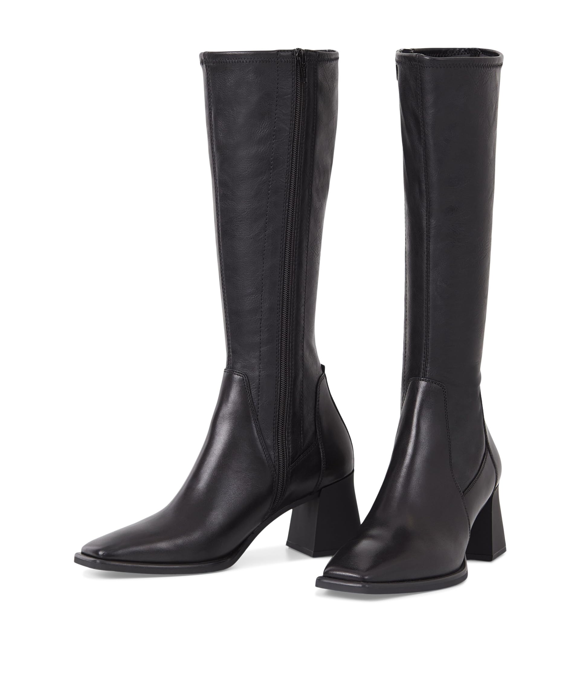 Hedda Leather Tall Stretch Boots