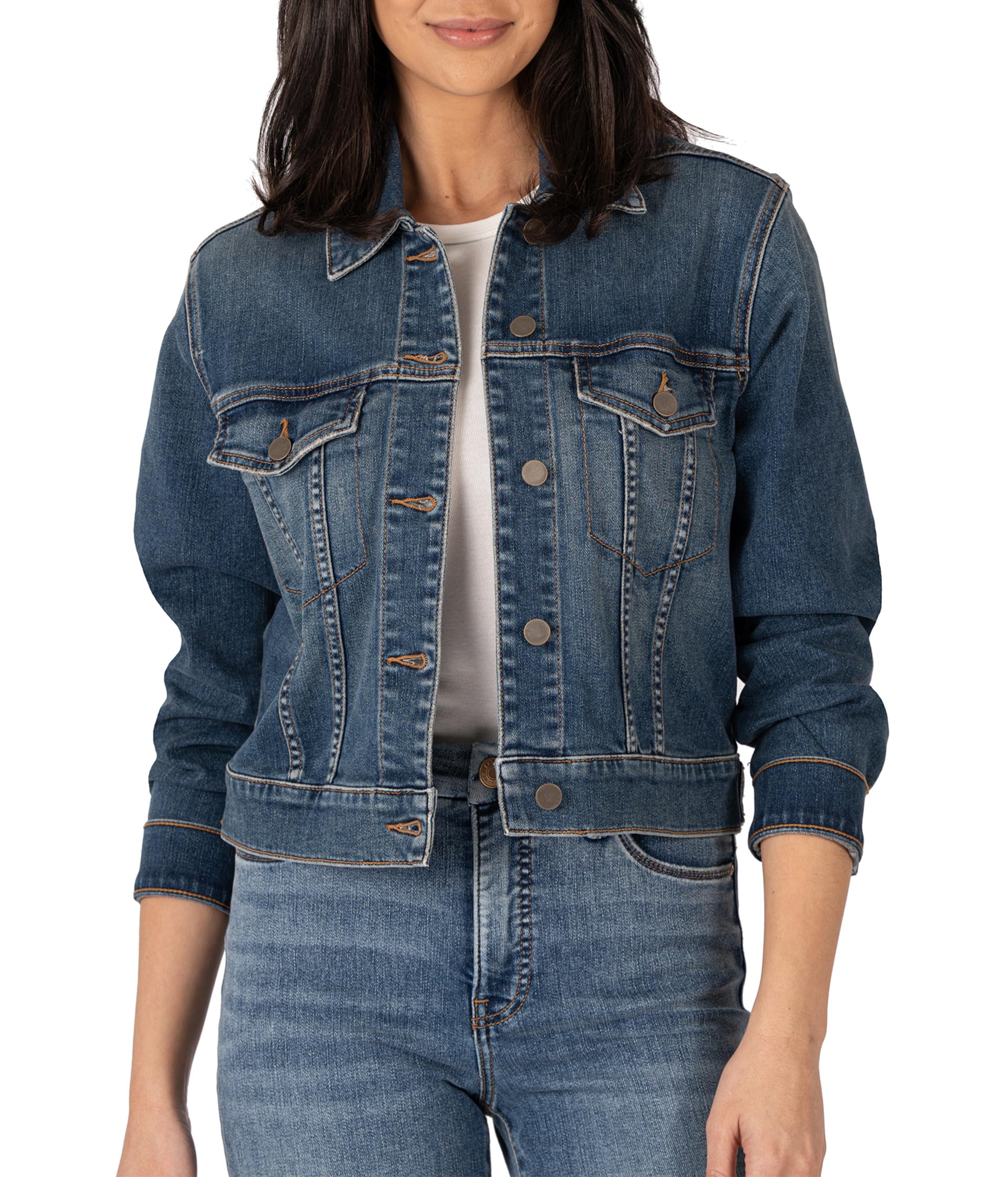 Julia Crop Jacket w/ Drop Shoulder-Regular Waistband