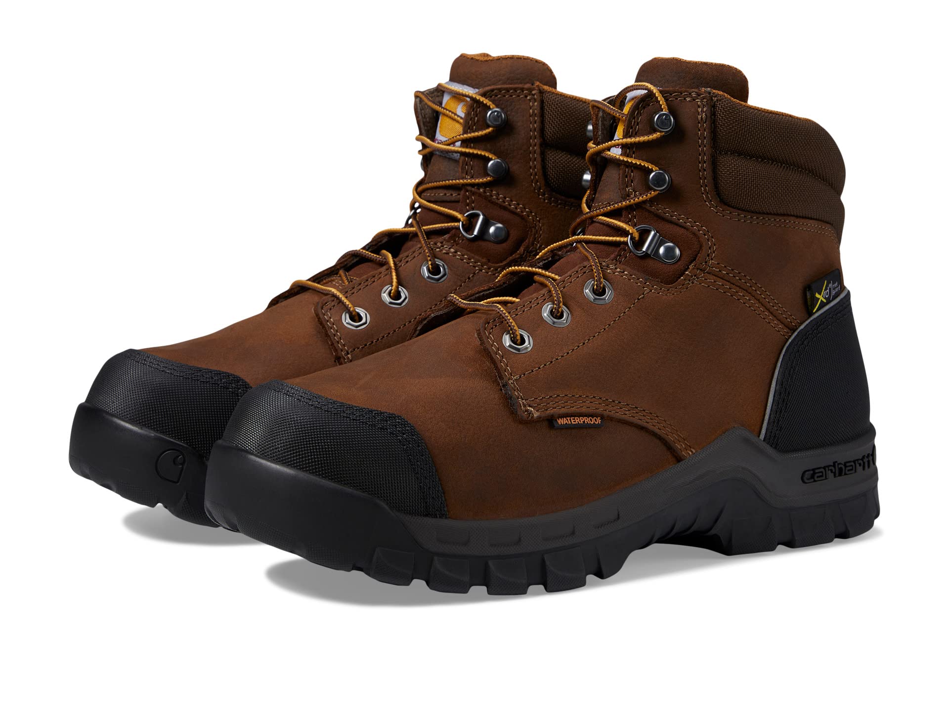 Rugged Flex Waterproof Internal Met Guard Comp Toe 6" Work Boots