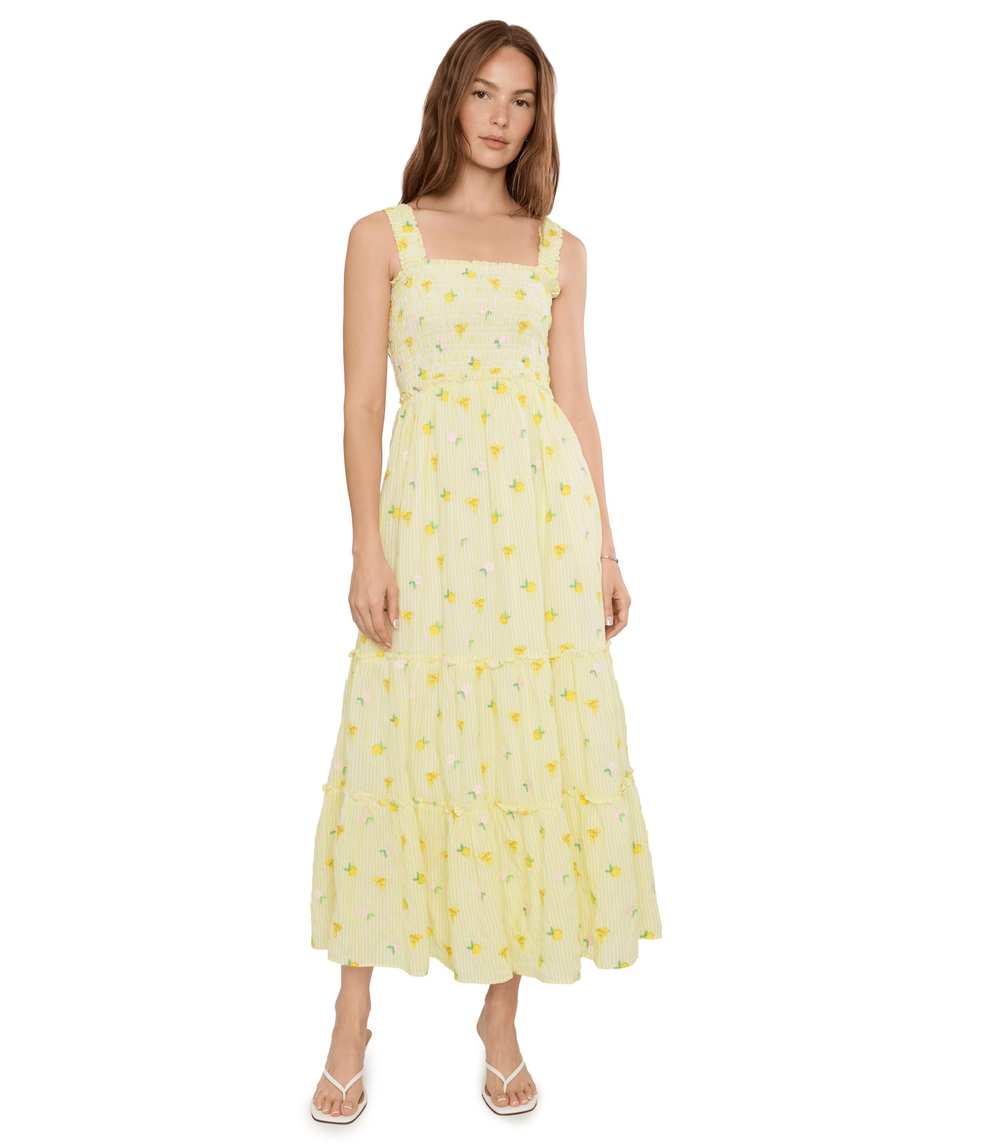 Hadly Smocked Maxi платье