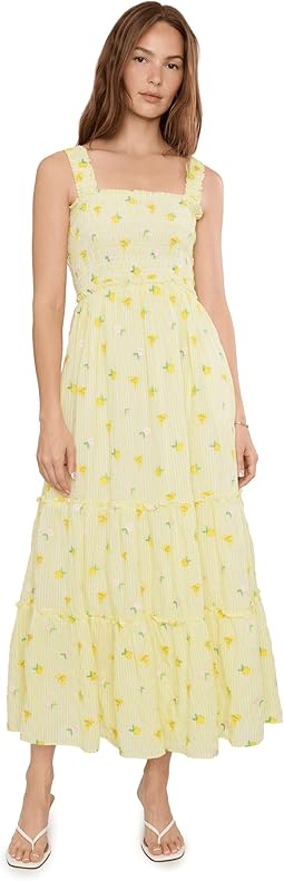 Hadly Smocked Maxi платье