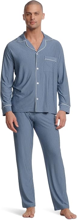 Duo Stripe Slate Blue/Ivory