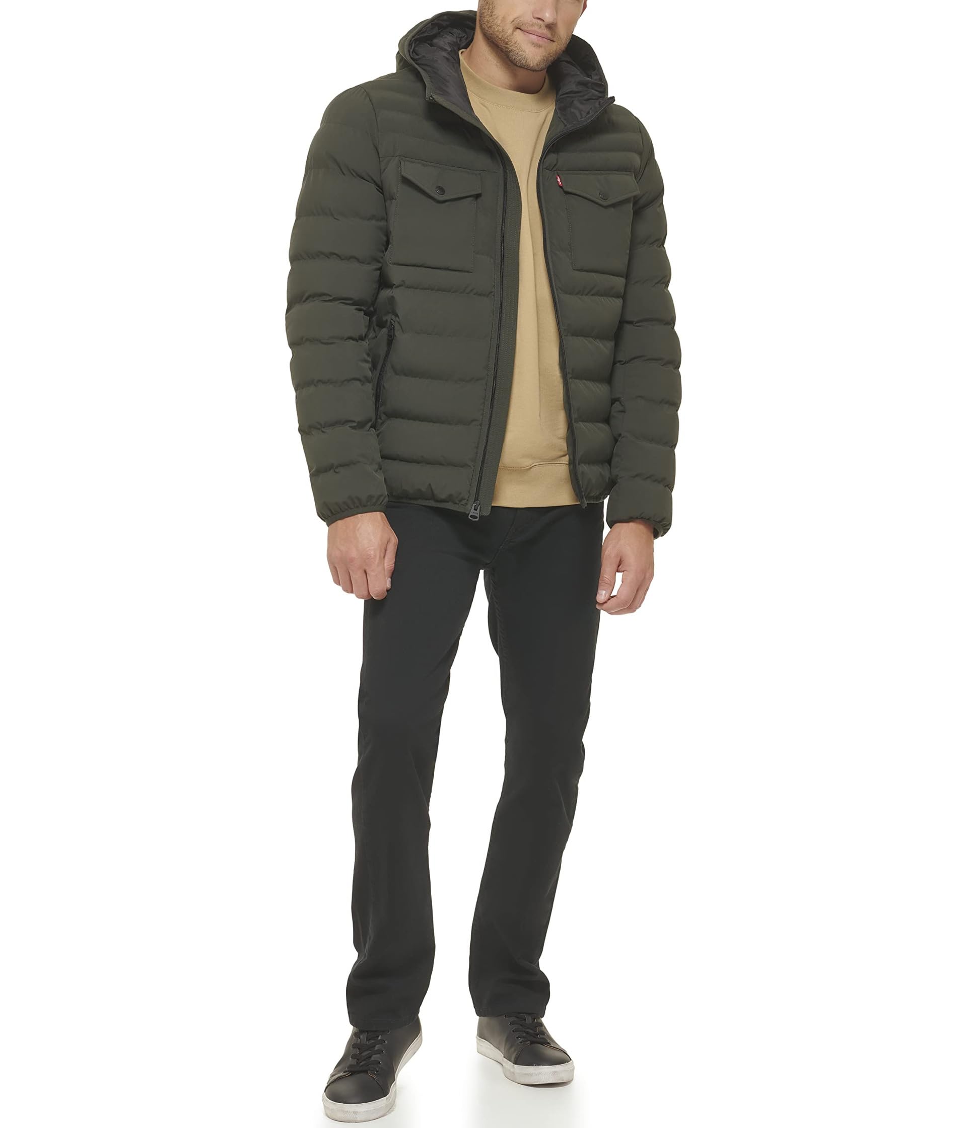 Stretch Two-Pocket Quilted Jacket