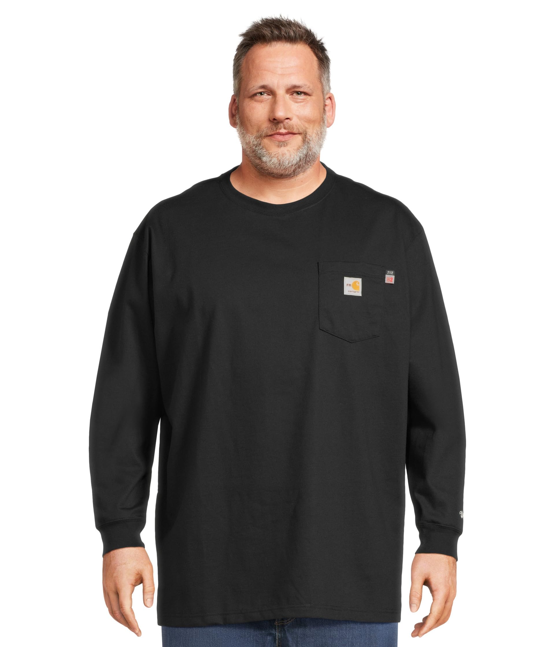 Big & Tall Flame Resistant Force Loose Fit Midweight Long-Sleeve Pocket T-Shirt