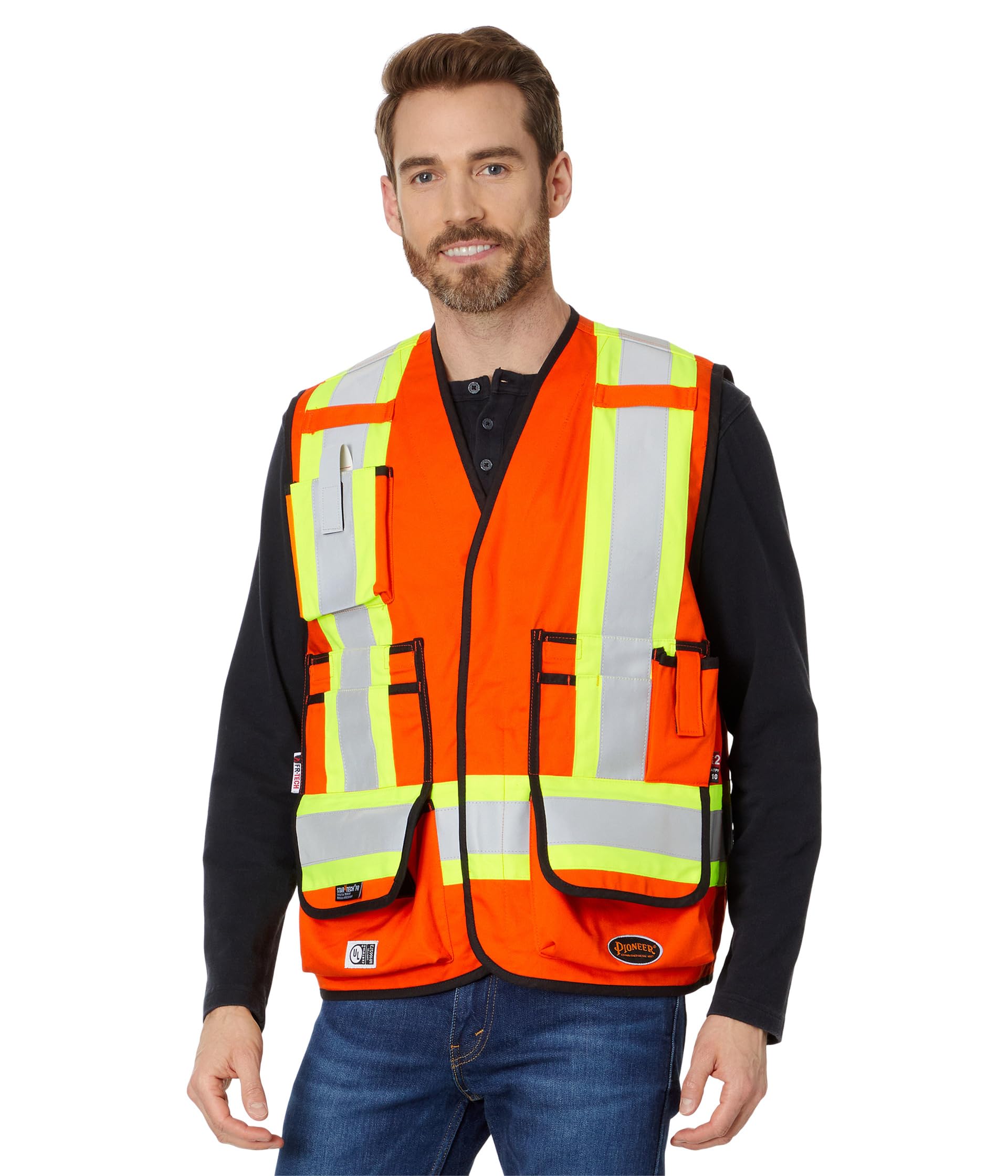 7732U 88/12 7 oz. Surveyor Vest High-Visibility