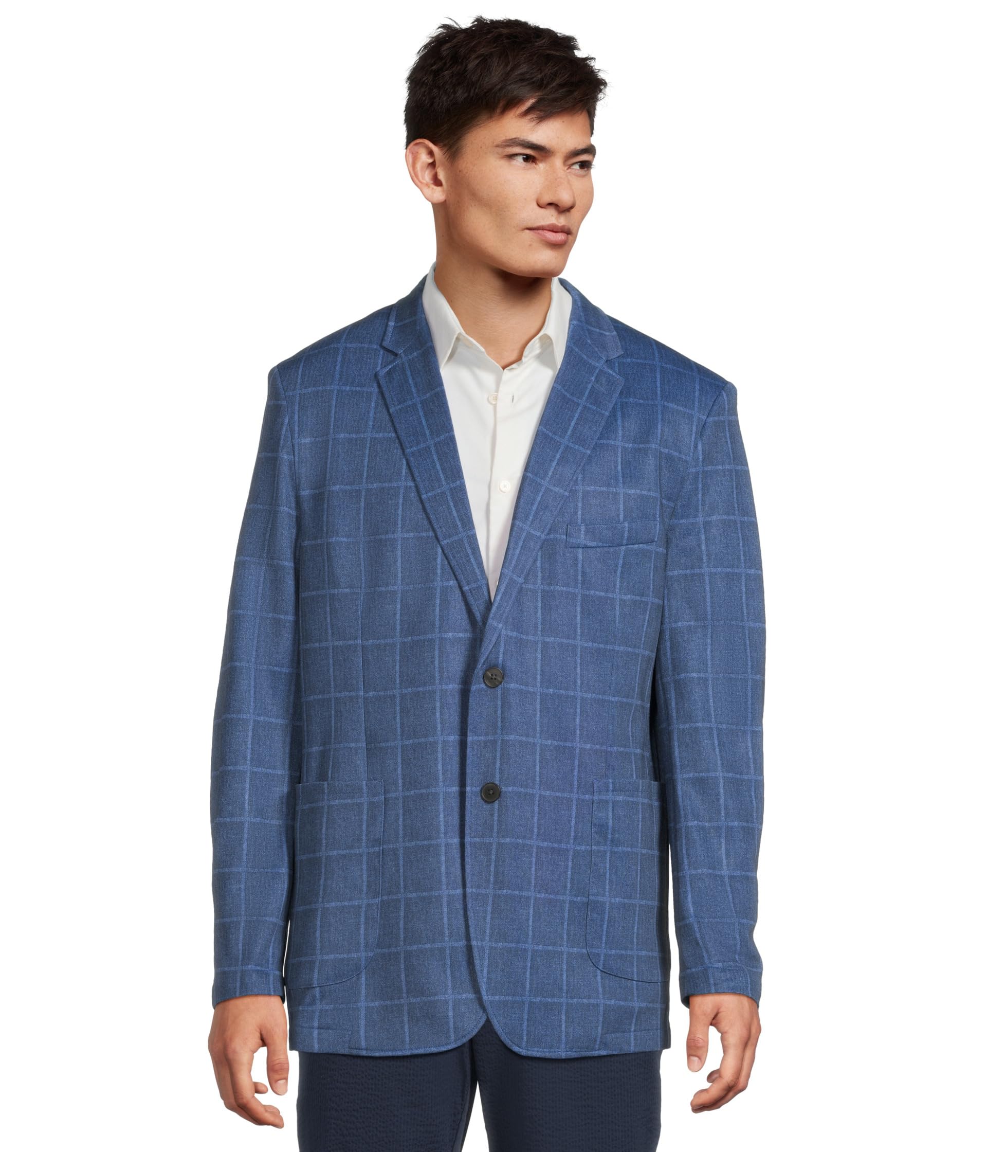 Мужской приталенный пиджак из трикотажа Relaxed Knit Blazer
