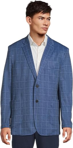 Мужской приталенный пиджак из трикотажа Relaxed Knit Blazer