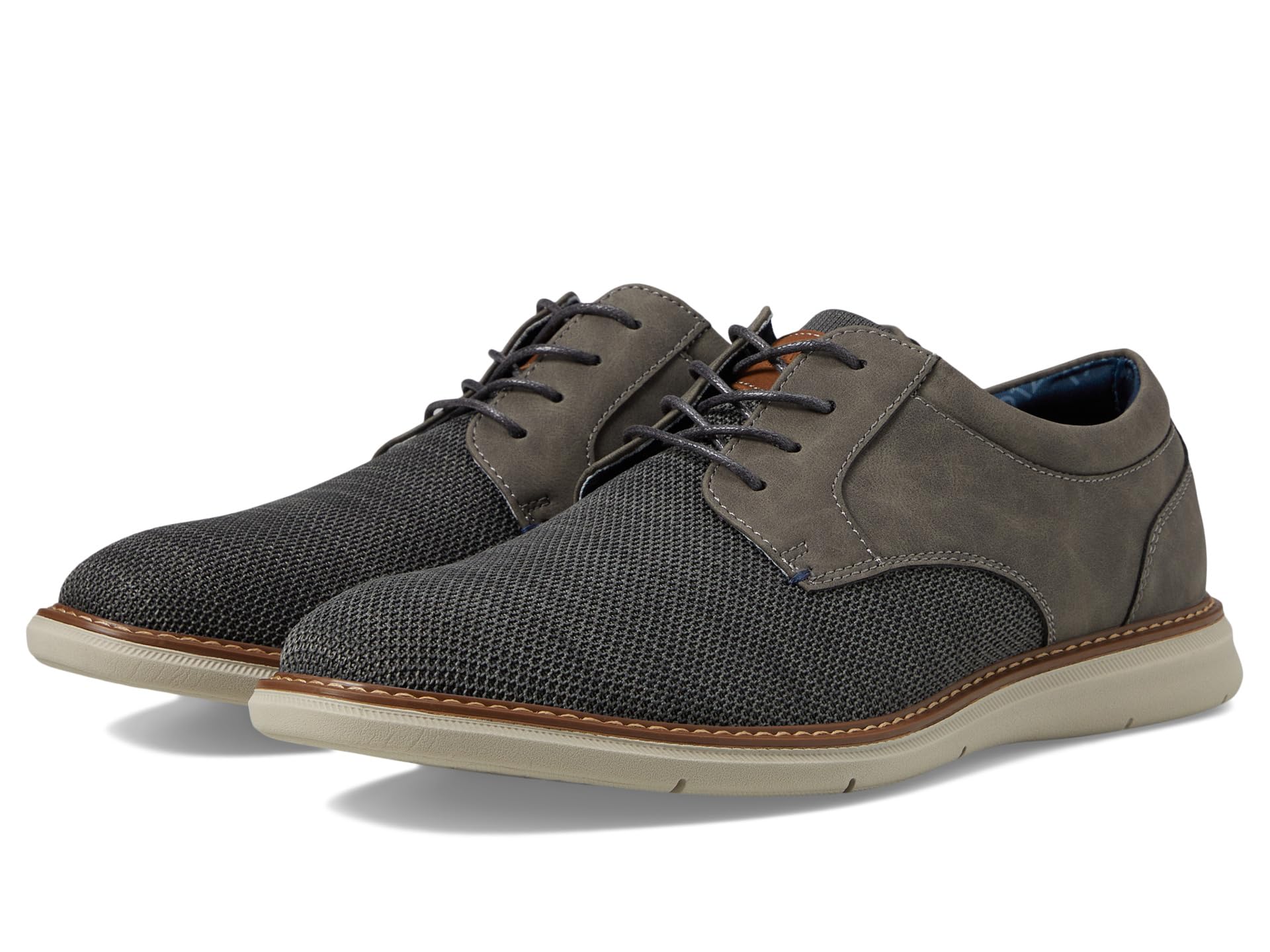 Chase Knit Plain Toe Oxford Lightweight Breathable Versatile Lace Up