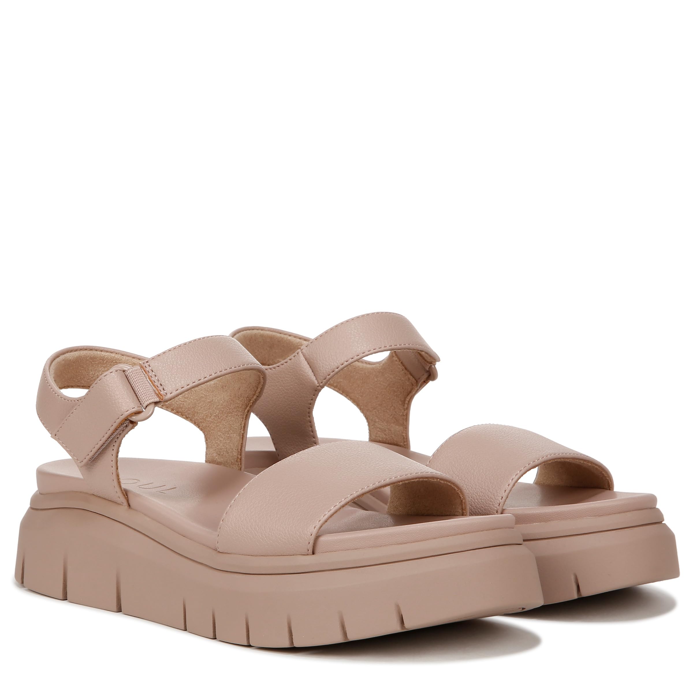 Poppi Ankle Strap Platform Flat Sandal