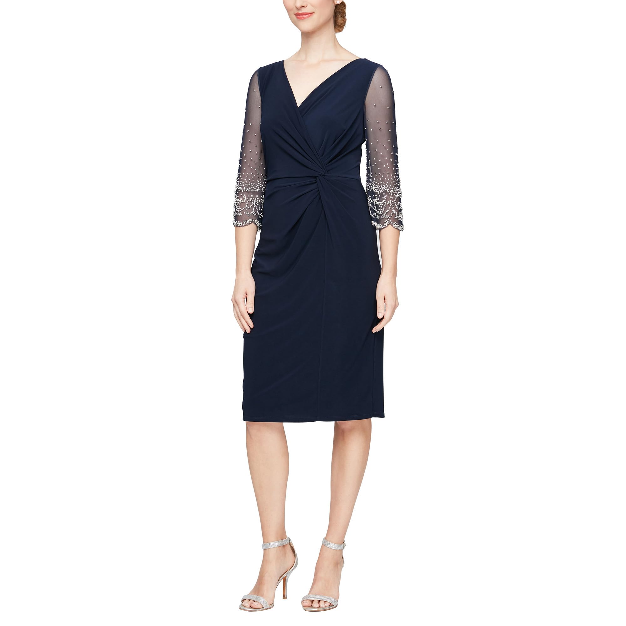 Short Matte Jersey Sheath Dress