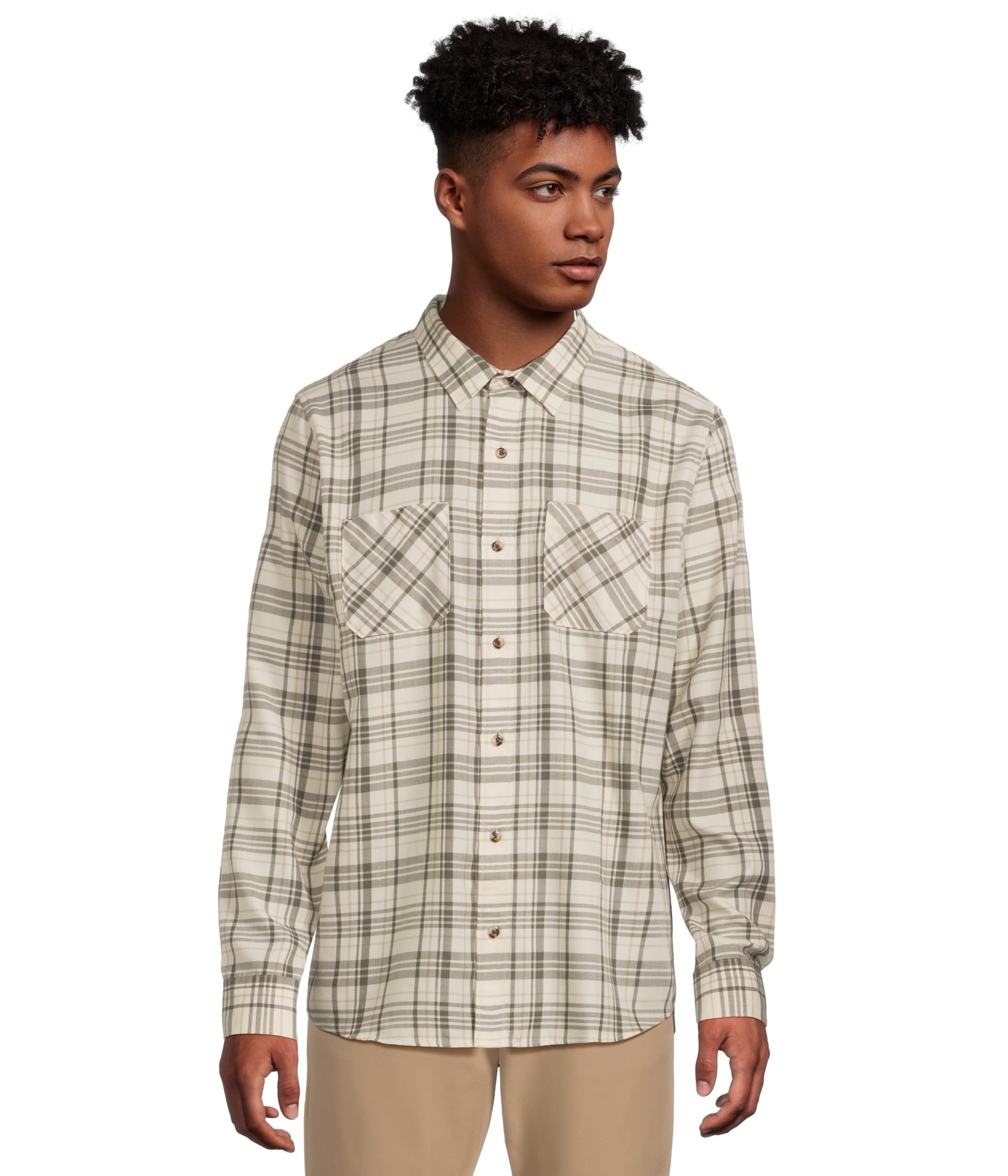 Cloud Flannel Plaid