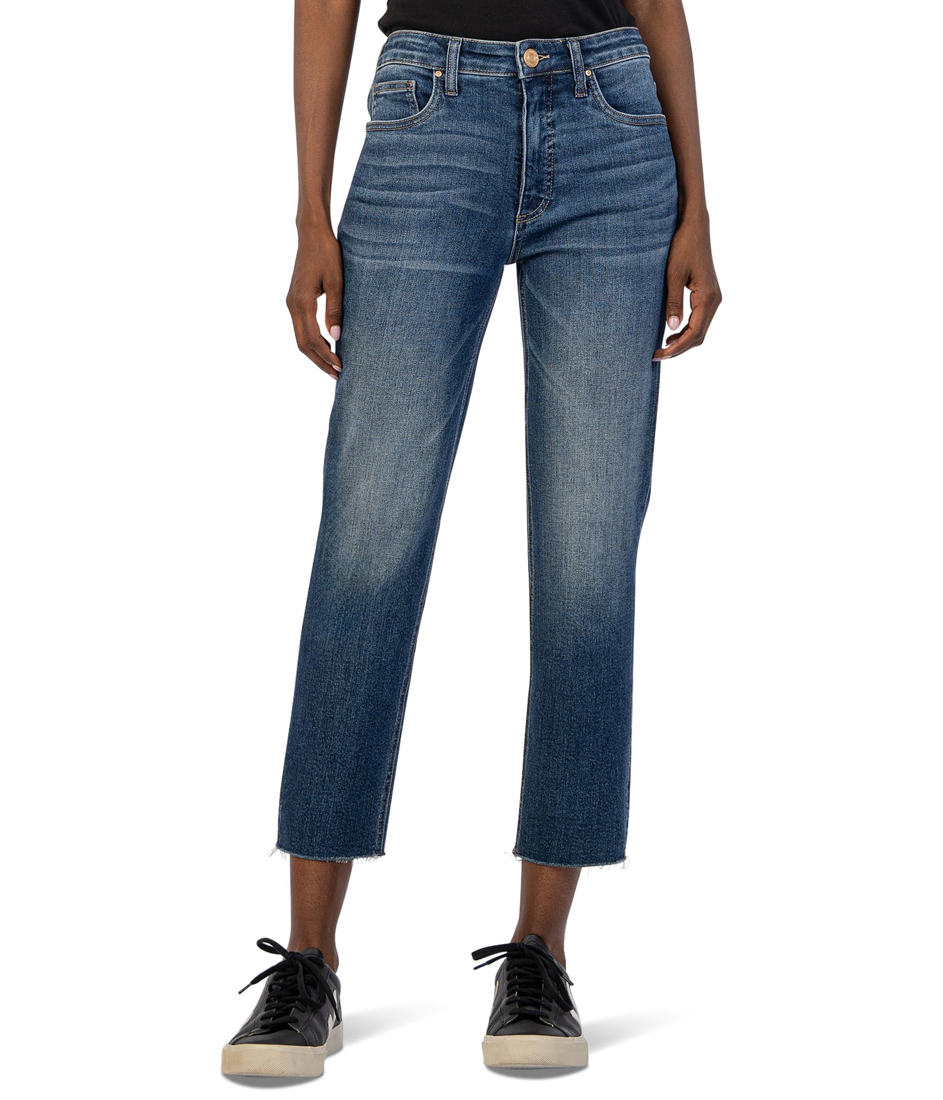 Rachael High-Rise Fab Ab Mom Raw Hem In Explore